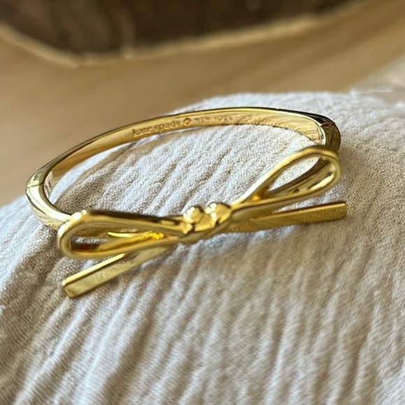Kate Spade Gold Bow Ribbon Bracelet - Picture 2 of 5
